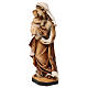 Virgen de la Reverencia de madera de la Val Gardena, acabado con diferentes matices de marrón s3