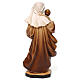 Statua Madonna Reverenza legno Valgardena diverse tonalità marrone s5