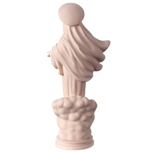 Statua Madonna Medjugorje legno Valgardena naturale 6