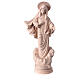 Statua Madonna Medjugorje legno Valgardena naturale s1