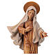 Our Lady of Medjugorje wooden statue in shades of brown s4