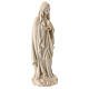 Virgen de Lourdes de madera natural de la Val Gardena s4