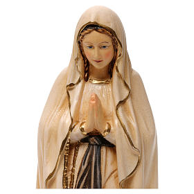 Imagens em Madeira Natural: Imagem Nossa Senhora Lourdes Bernadette madeira Val Gardena tonalidades múltiplas Imagens em Madeira Natural: Imagem Nossa Senhora Lourdes Bernadette madeira Val Gardena tonalidades múltiplas