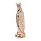 Virgen de Lourdes con corona de madera de la Val Gardena, acabado con diferentes matices de marrón s2
