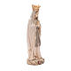 Statue Notre-Dame Lourdes avec couronne bois Valgardena nuances marron s3