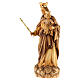 Estatua María Auxiliadora de madera de la Val Gardena, acabado con diferentes matices de marrón s3