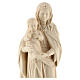 Imagen Virgen con el Niño Jesús de madera natural de la Val Gardena s2