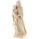 Imagen Virgen con el Niño Jesús de madera natural de la Val Gardena s3