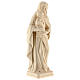 Imagen Virgen con el Niño Jesús de madera natural de la Val Gardena s5
