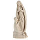 Virgen de Lourdes y Bernadette de madera natural de arce s1