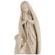Virgen de Lourdes y Bernadette de madera natural de arce s2