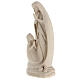 Virgen de Lourdes y Bernadette de madera natural de arce s3