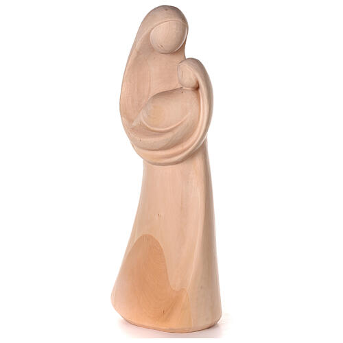 Imagen Virgen María de estilo moderno de madera natural de la Val Gardena 3