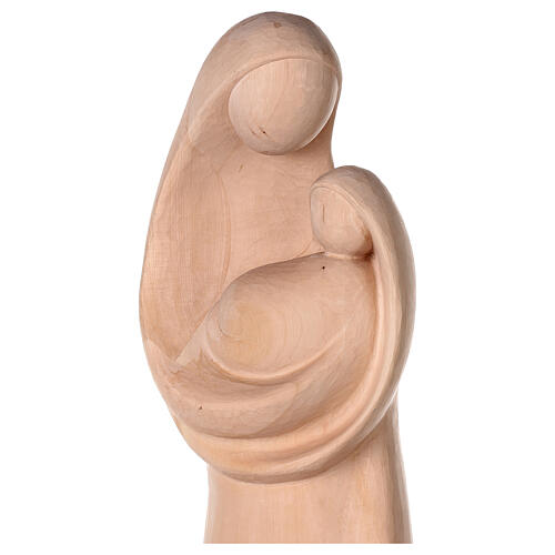 Imagen Virgen María de estilo moderno de madera natural de la Val Gardena 4