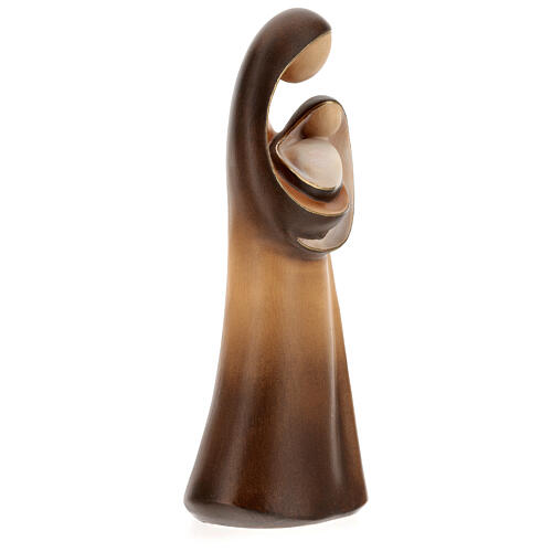 Our Lady, modern style wooden statues in shades of brown 5