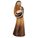 Our Lady, modern style wooden statues in shades of brown s3