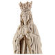 Our Lady of Lourdes with crown in natural Valgardena wood s2