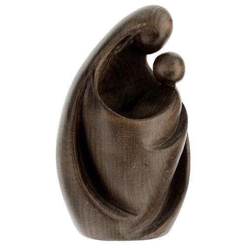 Holy Family embrace, dark lacquered wood 1
