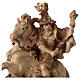 Statue of Saint Martin on horse burnished in 3 colours Valgardena s2