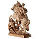 Statue of Saint Martin on horse burnished in 3 colours Valgardena s4