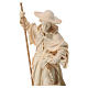 Statue of Saint Leonard in natural wood of Valgardena s2