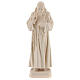Valgardena statue of Saint Pio in natural wood s1