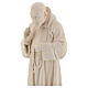 Valgardena statue of Saint Pio in natural wood s2