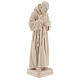 Valgardena statue of Saint Pio in natural wood s4