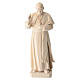 Papst Franziskus Grödnertal Naturholz s1