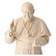 Pope Francis in natural maple wood of Valgardena s2
