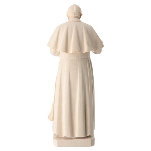 Papa Francisco natural madera arce Val Gardena 6