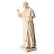 Papa Francesco naturale legno acero Valgardena s5