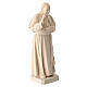 Pope Francis in natural maple wood of Valgardena s3