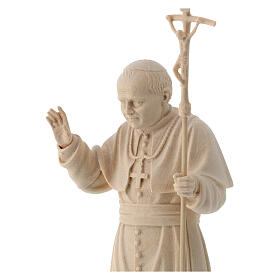 Pape Jean-Paul II naturel bois érable Val Gardena