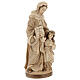Heilige Anna mit Maria Grödnertal Holz braunfarbig s5