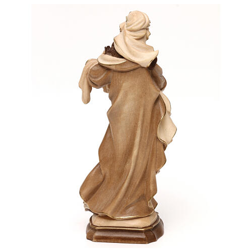 Saint Barbara burnished in 3 colours in maple wood of Valgardena 5