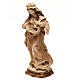 Saint Barbara burnished in 3 colours in maple wood of Valgardena s3