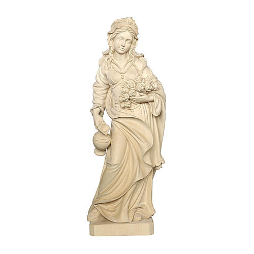 Wooden statue Saint Elizabeth, Val Gardena 1