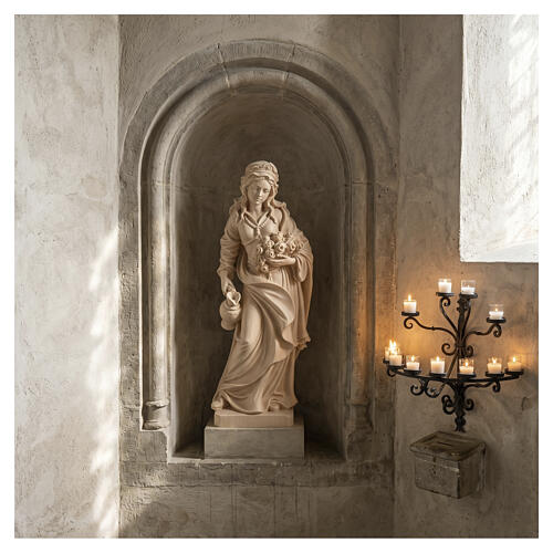 Wooden statue Saint Elizabeth, Val Gardena 4