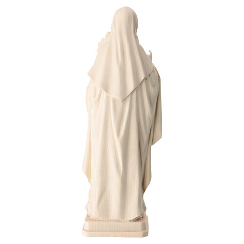 Święta Klara z monstrancją naturalne drewno klonowe Val Gardena 8