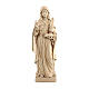 Sainte Gertrude avec plume bois naturel Val Gardena s1
