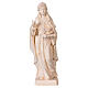 Santa Hildegarda com vaso madeira natural bordo Val Gardena s1