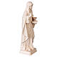 Santa Hildegarda com vaso madeira natural bordo Val Gardena s3