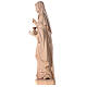 Saint Hildegard with vase painted in natural maple wood of Valgardena s7