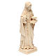 Santa Lucia con vaso d'unguento naturale legno acero Valgardena s3