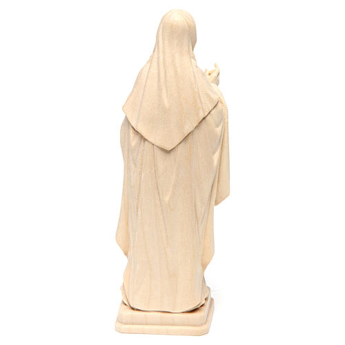 Saint Lucy with unguent jar in natural maple wood of Val Gardena 4