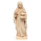 Saint Lucy with unguent jar in natural maple wood of Val Gardena s1