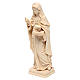 Saint Lucy with unguent jar in natural maple wood of Val Gardena s2