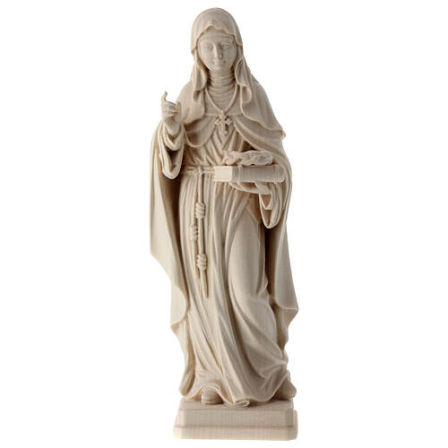 Santa Teresa de Jesús con Corona de Espinas Madera Natural Val Gardena 1