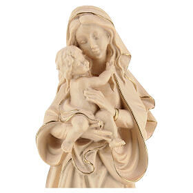 Our Lady of Peace in wood Valgardena in wax with gold thread
